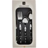 Vaisselle Et Accessoires De Table<Gifi Ménagère noir et argent Bastille 24 pièces