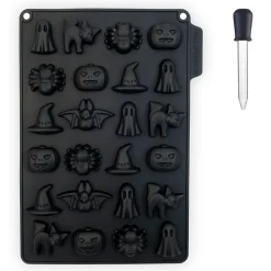 Cuisson<Gifi Moule à bonbons et pipette Halloween noir