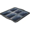 Cuisson<Gifi Moule à financiers gris et noir x6