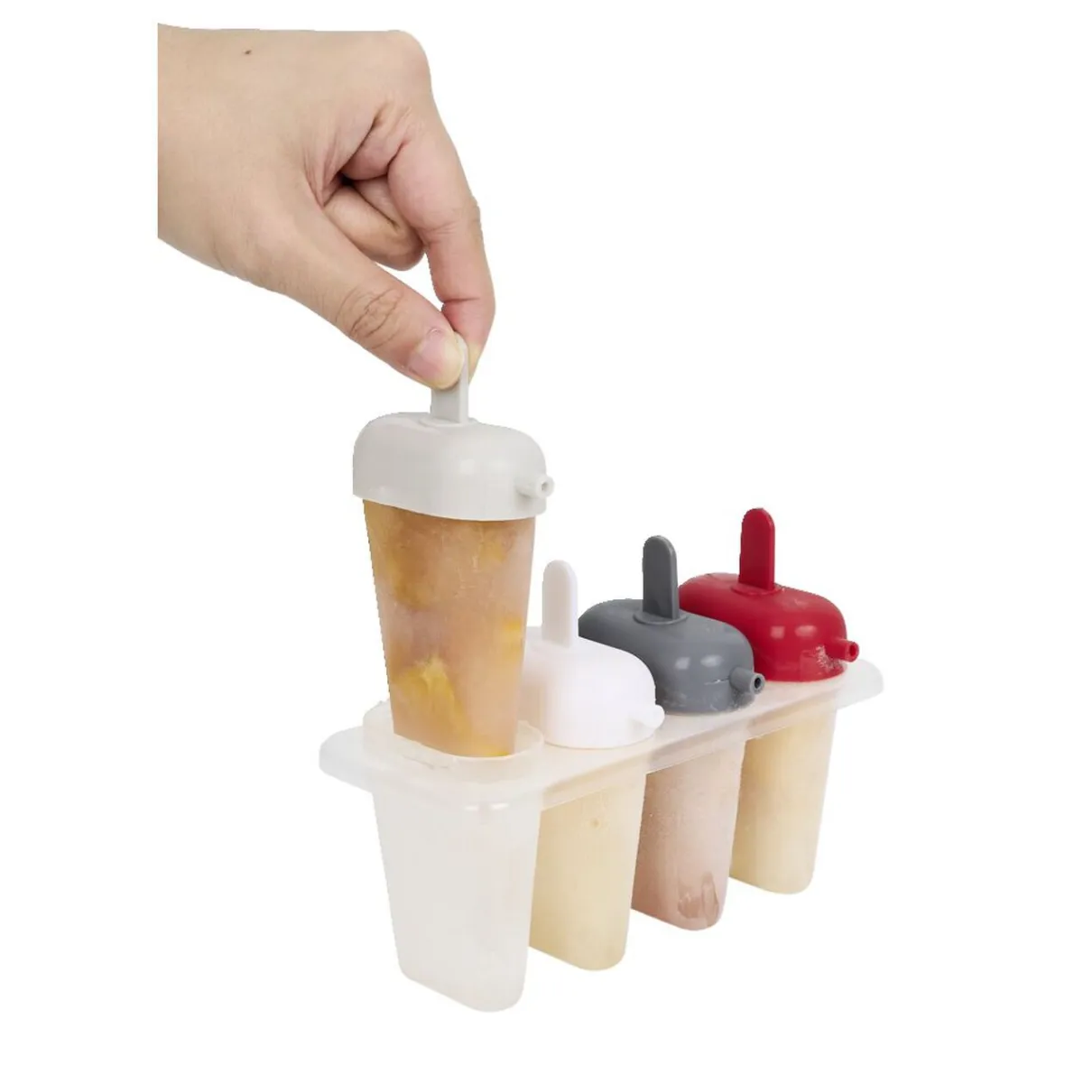Cuisson<Gifi Moule à glace avec manche coloré x 4