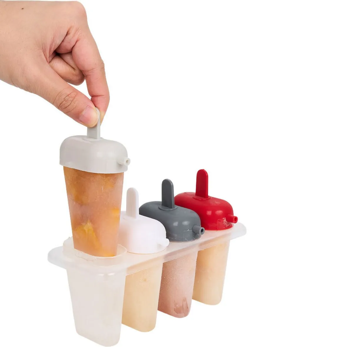 Cuisson<Gifi Moule à glace avec manche coloré x 4