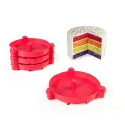 Cuisson<Gifi Moule à gâteau arc en ciel 4 pièces