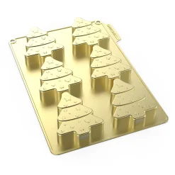 Cuisson<Gifi Moule à gâteau forme sapin de Noël x 6 en silicone