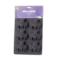 Cuisson<Gifi Moule à gâteau Halloween silicone forme araignée 27x18xH3cm