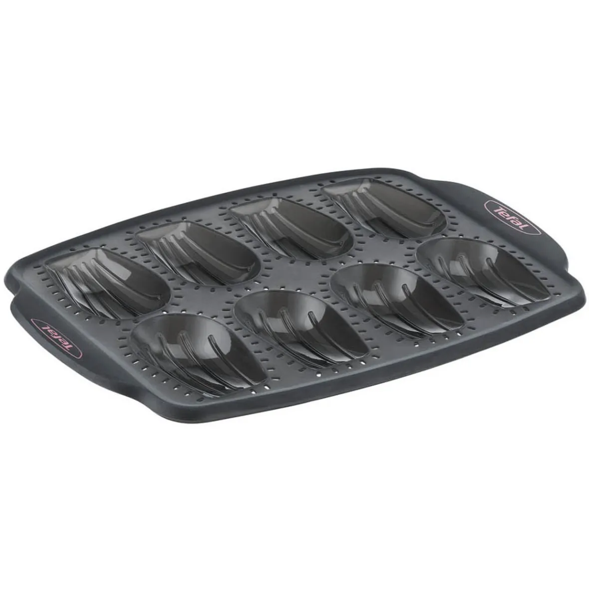 Cuisson<Gifi Moule à madeleines en silicone Tefal 8 pièces
