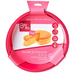 Cuisson<Gifi Moule à manqué rond silicone rose