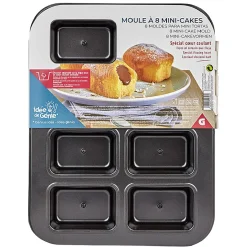 Cuisson<Gifi Moule à mini cake coeur coulant en métal x8