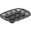 Cuisson<Gifi Moule à mini muffins Tefal Crispybake en silicone rétractable 12 pièces