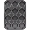 Cuisson<Gifi Moule à muffin coeur coulant en métal x12
