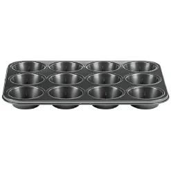 Cuisson<Gifi Moule à muffin coeur coulant en métal x12