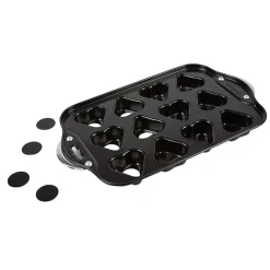 Cuisson<Gifi Moule à muffins coeurs avec fonds amovibles