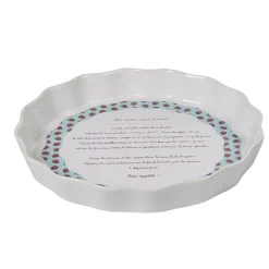 Cuisson<Gifi Moule à tarte céramique blanc multicolore