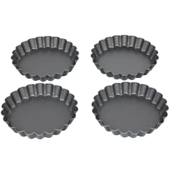 Cuisson<Gifi Moule à tartelette revêtement antiadhésif Happy Hour x4