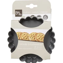 Cuisson<Gifi Moule à tartelette revêtement antiadhésif Ø12cm x4