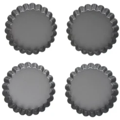 Cuisson<Gifi Moule à tartelette revêtement antiadhésif Ø12cm x4