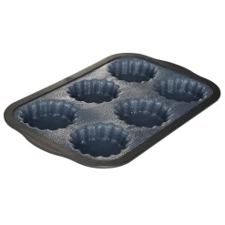 Cuisson<Gifi Moule à tartelettes gris et noir x6