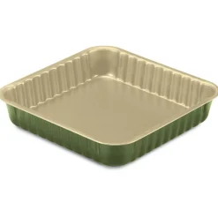 Cuisson<Gifi Moule carré B-NAT beige et vert