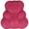 Cuisson<Gifi Moule carré silicone forme nounours rose