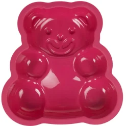 Cuisson<Gifi Moule carré silicone forme nounours rose
