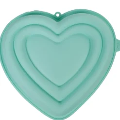 Cuisson<Gifi Moule coeur 3D silicone vert