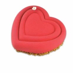 Cuisson<Gifi Moule coeur 3D silicone vert