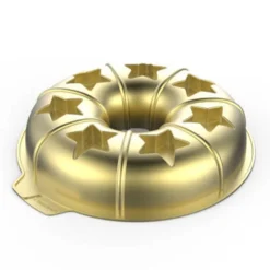 Cuisson<Gifi Moule couronne de Noël surprise étoile silicone doré