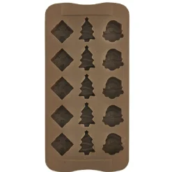 Cuisson<Gifi Moule de Noël pour chocolats marron