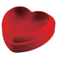 Cuisson<Gifi Moule en silicone 3D coeur rouge