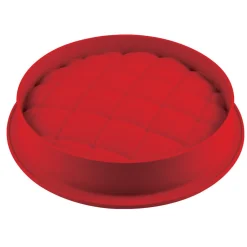 Cuisson<Gifi Moule en silicone 3D coussin matelassé rouge