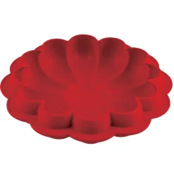 Cuisson<Gifi Moule en silicone 3D fleur rouge