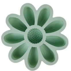 Cuisson<Gifi Moule fleur silicone vert