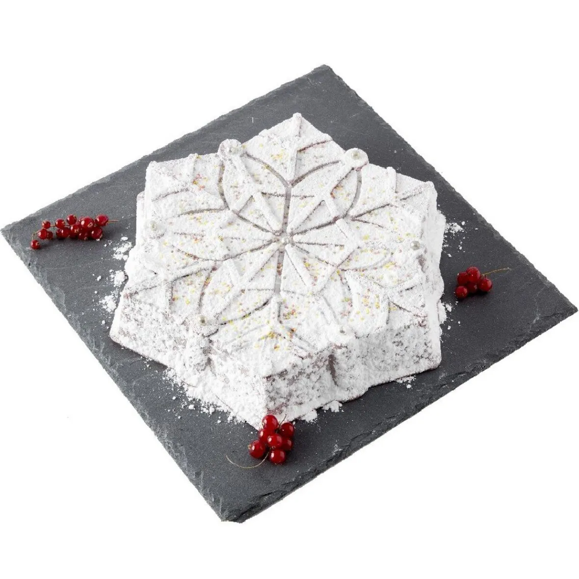 Cuisson<Gifi Moule flocon de neige gris