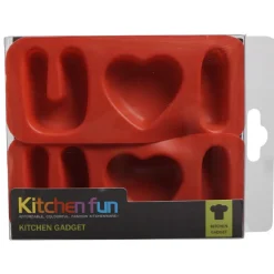 Cuisson<Gifi Moule patisserie en silicone forme coeur Love U x2