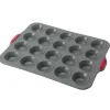 Cuisson<Gifi Moule petit four gris et rouge x20