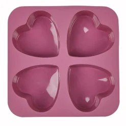 Cuisson<Gifi Moule silicone 4 coeurs