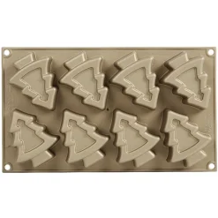 Cuisson<Gifi Moule silicone 8 empreintes forme sapins