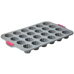 Cuisson<Gifi Moule silicone gris 24 cannelés structure métal