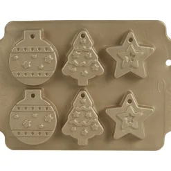 Cuisson<Gifi Moule silicone motif sapin boule Noël
