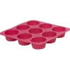Cuisson<Gifi Moule silicone rose 9 petits muffins