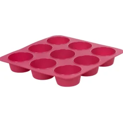 Cuisson<Gifi Moule silicone rose 9 petits muffins