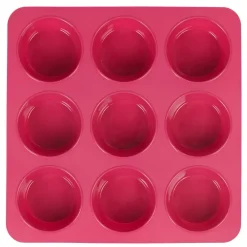 Cuisson<Gifi Moule silicone rose 9 petits muffins