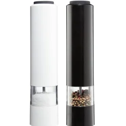 Gifi Moulin électrique sel poivre noir et blanc x2| Vaisselle Et Accessoires De Table