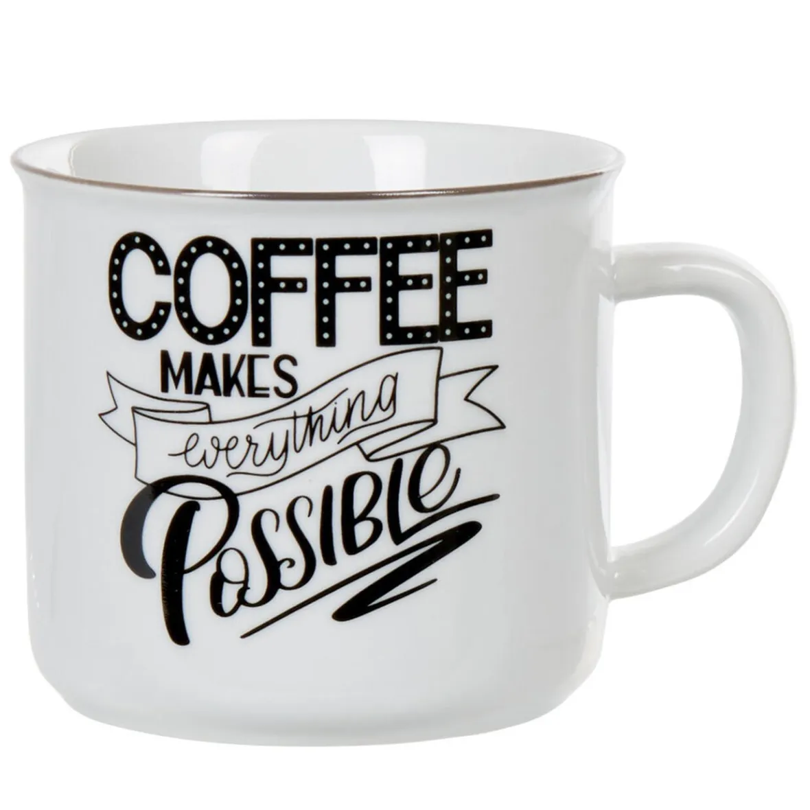 Vaisselle Et Accessoires De Table<Gifi Mug à message Coffee makes everything possible Bakery