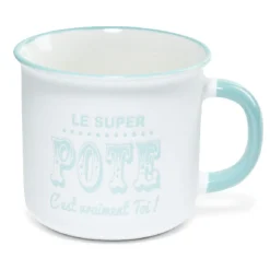 Gifi Mug à message en céramique| Vaisselle Et Accessoires De Table
