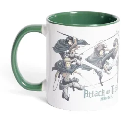 Gifi Mug Attaque des Titans vert et blanc 315ml| Vaisselle Et Accessoires De Table