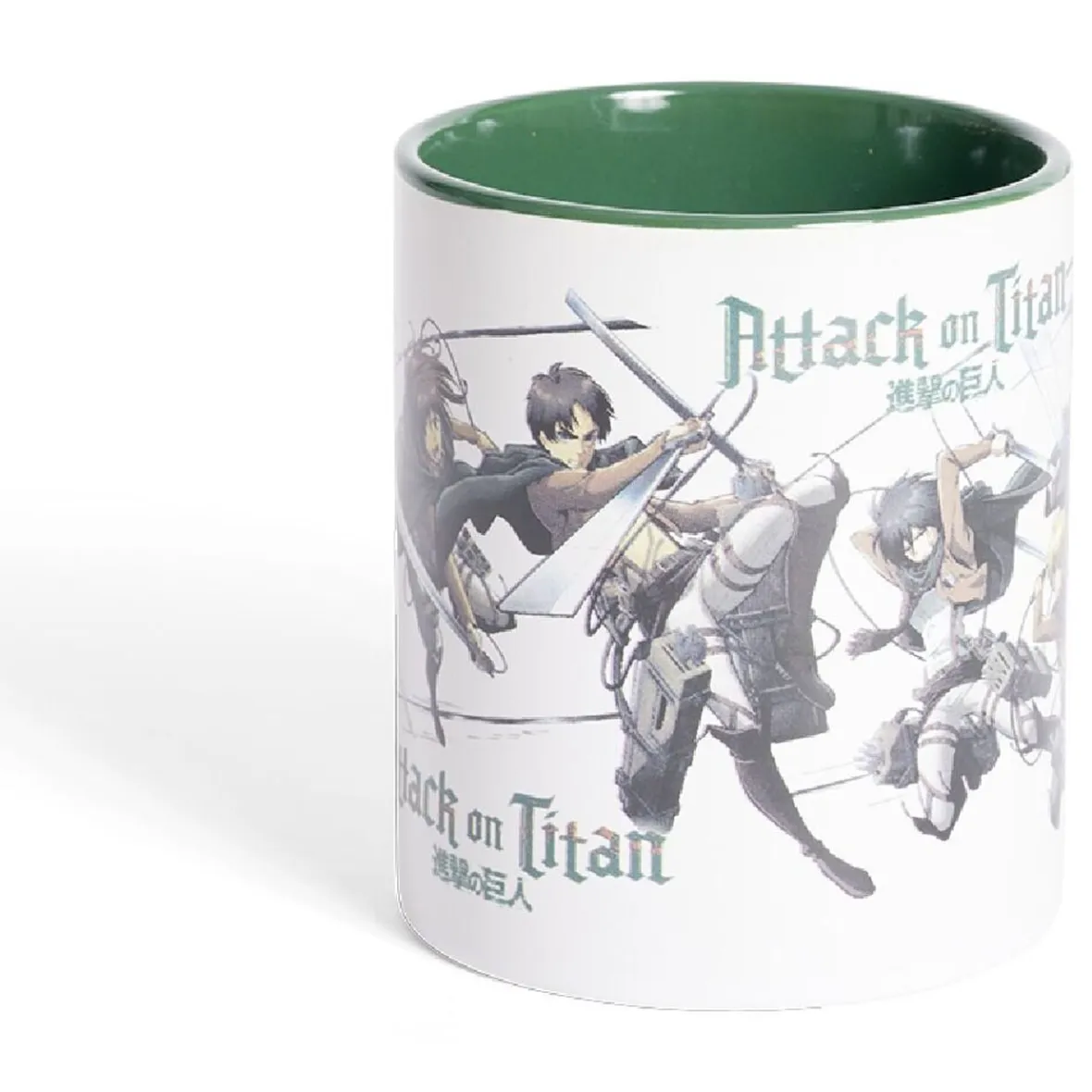 Gifi Mug Attaque des Titans vert et blanc 315ml| Vaisselle Et Accessoires De Table