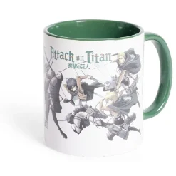 Gifi Mug Attaque des Titans vert et blanc 315ml| Vaisselle Et Accessoires De Table