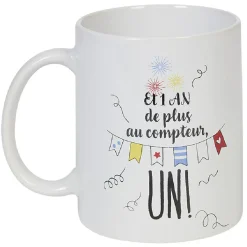 Gifi Mug avec inscription 2 modèles| Vaisselle Et Accessoires De Table