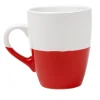 Gifi Mug bicolore blanc et rouge| Vaisselle Et Accessoires De Table