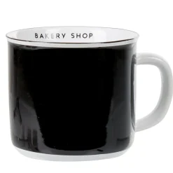 Gifi Mug bicolore noir blanc collection Bakery| Vaisselle Et Accessoires De Table